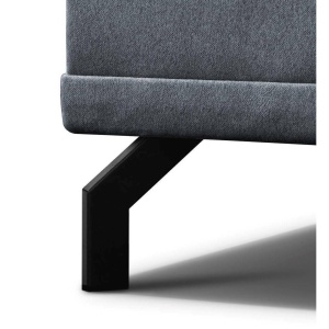 COLTAR EXTENSIBIL DEOSEBIT, BRUNO U 364CM, DIN TEXTIL FOARTE FIN DE CULOARE GRI, CONFORT SPORIT - Img 6