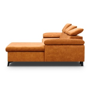 COLTAR EXTENSIBIL DREAPTA, COLIN 274CM, DIN TEXTIL FOARTE FIN DE CULOARE CUPRU, CONFORT SPORIT - Img 3