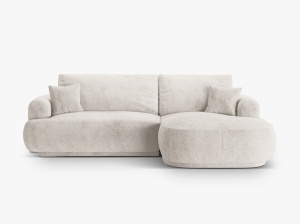 COLTAR EXTENSIBIL ELLA, DREAPTA, CU SPATIU DE DEPOZITARE, 5 LOCURI, 271 CM, DIVERSE CULORI SI MATERIALE, DESIGN DEOSEBIT - Img 9