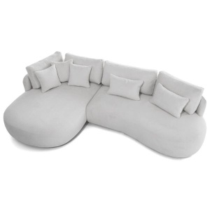 COLTAR JACOB MINI, MATERIAL TEXTIL BOUCLE, CULOARE GRI DESCHIS, ARTIM GROUP COLLECTION