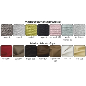 COLTAR KASTOR, TIP U, DREAPTA, GRI/ALB SI ROZ PUDRA, DIN PIELE ECOLOGICA SI TEXTIL, EXTENSIBIL, STIL MODERN, TK - Img 3