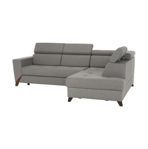 COLTAR KONKORD, MODEL DREAPTA, GRI SI MARO DESCHIS/NUC, DIN TEXTIL, EXTENSIBIL, SPATIU DEPOZITARE, STIL MODERN, TK - Img 6