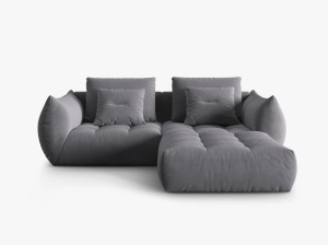 COLTAR MODULAR BLOOM DREAPTA, 3 LOCURI, 232 CM, DIVERSE CULORI SI MATERIALE, DESIGN DEOSEBIT