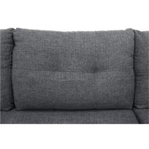 COLTAR RUBA MARE, FORMA U, MODEL DREAPTA, GRI INCHIS/GRI, DIN TEXTIL, EXTENSIBIL, SPATIU DEPOZITARE, STIL MODERN, TK - Img 2