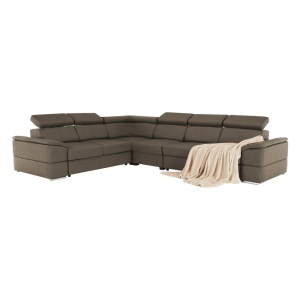 COLTAR SEGORIA LUX, MODEL DREAPTA, GRI/MARO, DIN TESATURA SAVANA, EXTENSIBIL, SPATIU DEPOZITARE, STIL MODERN, TK - Img 1