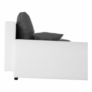 COLTAR TRENDY, TIP U, ALB/GRI, DIN PIELE ECOLOGICA SI TEXTIL, EXTENSIBIL, SPATIU DEPOZITARE, STIL MODERN, TK - Img 8
