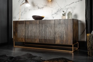 COMODA 177CM, ONYX, DIN LEMN MASIV DE MANGO, STIL VINTAGE INDUSTRIAL, ARTIM GROUP SELECTION - Img 2
