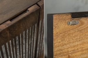 COMODA 177CM, ONYX, DIN LEMN MASIV DE MANGO, STIL VINTAGE INDUSTRIAL, ARTIM GROUP SELECTION - Img 5