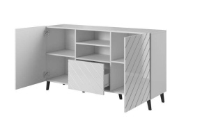 COMODA ELEGANTA, ABETTO 150CM, DIN PLACI LAMINATE SI MDF, DESIGN MODERN - Img 2