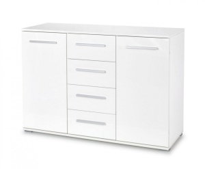 COMODA LIMA KM-4, ALBA, DIN PAL MELAMINAT, STIL MODERN - Img 1