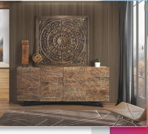 COMODA LIVING, ARTIM 1096, DIN LEMN DE SALCAM, SCULPTAT MANUAL, ARTIM GROUP SELECTION