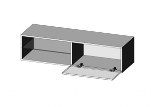 COMODA LIVO RTV-120W ALB - DESIGN MODERN - HALMAR - Img 3
