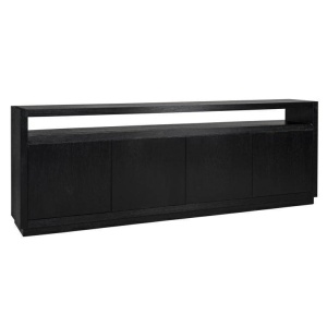 COMODA OAKURA, 240 CM, NEAGRA, DIN FURNIR DE STEJAR, RICHMOND INTERIORS - Img 3