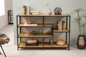 COMODA/RAFT 115X80CM, SLIM LINE, COD 42020, DIN METAL SI FURNIR, STIL INDUSTRIAL - Img 1