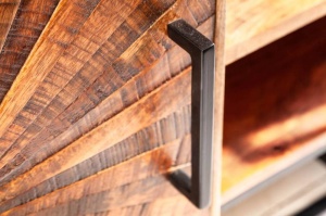 COMODA TV 145CM, WOOD ART, COD 40527, DIN METAL SI LEMN MASIV MANGO - Img 8