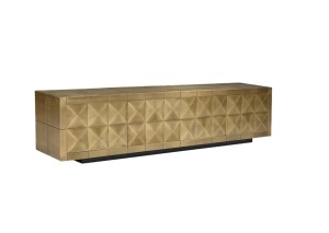 COMODA TV COLLADA, 220 CM, AURIU MAT, DIN MDF SI METAL, RICHMOND INTERIORS