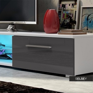 COMODA TV EDITH DIN LEMN SI PLACI LAMINATE SI MDF - DIVERSE NUANTE - Img 5