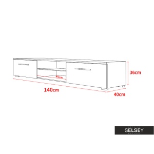 COMODA TV EDITH DIN LEMN SI PLACI LAMINATE SI MDF - DIVERSE NUANTE - Img 7