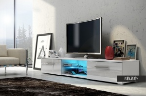 COMODA TV EDITH DIN LEMN SI PLACI LAMINATE SI MDF - DIVERSE NUANTE - Img 3