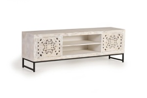 COMODA TV LIVING, GINER 1276, DIN LEMN DE MANGO SI METAL, ARTIM GROUP SELECTION