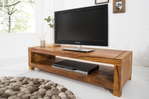 COMODA TV/MASUTA DE CAFEA 110CM, MADEIRA II, COD 37203, DIN LEMN MASIV DE TRANDAFIR DESIGN VINTAGE