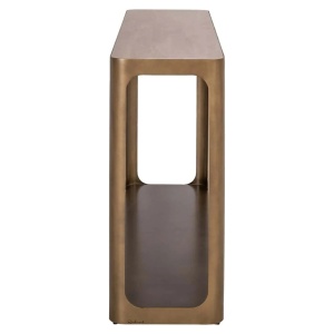 CONSOLA CLARIDGE 213816, CONFECTIONATA DIN METAL, CERAMICA SI STICLA, CULOAREA BEJ/NISIPIU/NEGRU, STIL MODERN - Img 4