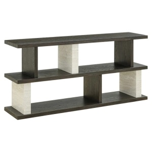 CONSOLA WALDORF MARO, 8201, CONFECTIONATA DIN MDF, LEMN, PIATRA SI FURNIR DE STEJAR, STIL MODERN
