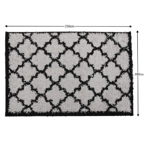 Covor 100x150 cm, gri/negru, TATUM TIP 2, 0000206762