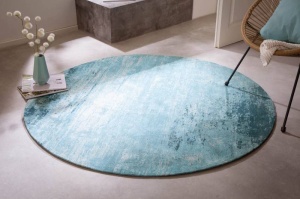 COVOR DEOSEBIT ROTUND, MODERN ART 150CM, TURCOAZ/BEJ