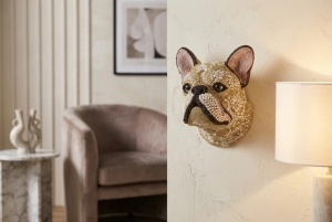 DECORATIUNE BULLDOG 25CM, DIN POLIRASINA, CULOARE MULTICOLOR, REALIZATA MANUAL, ARTIM GROUP SELECTION