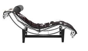 DIVAN CONFECTIONAT DIN PIELE NATURALA SI METAL, DIVANO PONY STIL MODERN - Img 3