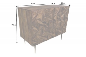 DULAP CU MODELE 3D, 90CM, DIN LEMN SI METAL, REALIZAT MANUAL, ARTIM GROUP SELECTION - Img 2