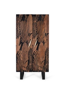 DULAP HAINE, 180CM, LEMN DE SALCAM SI METAL, NATUR/NEGRU, ARTIM GROUP SELECTION