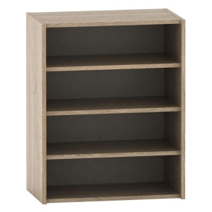 DULAP TEMPO ASISTENT NEW 013, CU RAFTURI, STEJAR SONOMA, DIN DTD LAMINAT, STIL MODERN, TK - Img 1