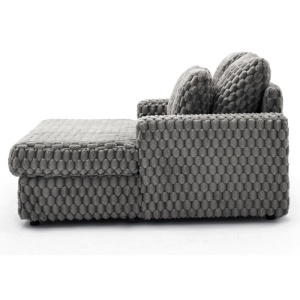 FOTOLIU CONFORTABIL, ARTIM MEBLE, REALIZAT DIN MATERIAL TEXTIL PLUS GRI SI LEMN, STIL MODERN - Img 7