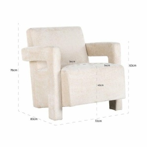 FOTOLIU CONFORTABIL DEVANTO, ALB, TAPITERIE CHENILLE, STIL MODERN, RICHMOND INTERIORS - Img 6
