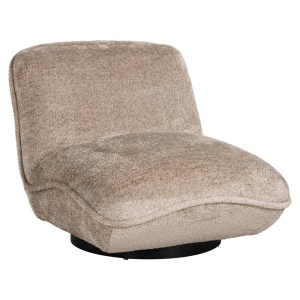 FOTOLIU CONFORTABIL OPHELIA, BEJ/NEGRU, TAPITERIE DIN BLANA ARTIFICIALA, STIL MODERN, RICHMOND INTERIORS