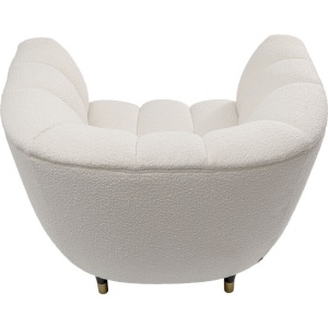 FOTOLIU CONFORTABIL, SPECTRA ALB, TAPITAT CU TEXTIL BOUCLE, STIL MODERN - Img 3