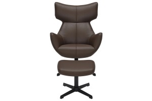 FOTOLIU CU TABURET, VOGUE ROTATIV 360 GRADE, PIELE ECO MARO SI CADRUL METALIC, ARTIM GROUP SELECTION - Img 9