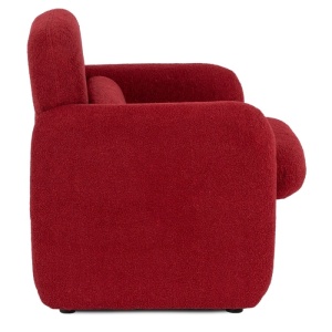 FOTOLIU DEOSEBIT, ARTIM MEBLE, REALIZAT DIN MATERIAL BOUCLE BURGUND SI METAL, STIL MODERN - Img 3