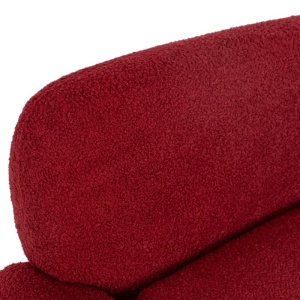 FOTOLIU DEOSEBIT, ARTIM MEBLE, REALIZAT DIN MATERIAL BOUCLE BURGUND SI METAL, STIL MODERN - Img 7