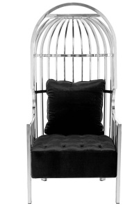 FOTOLIU EXCLUSIVIST LORD I, NEGRU/CROM, TAPITERIE DIN CATIFEA, STIL MODERN B2 - Img 3