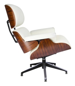FOTOLIU EXCLUSIVIST, LOUNGE, ALB, PIELE NATURALA SI LEMN DE TRANDAFIR, STIL MODERN