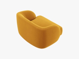 FOTOLIU MILEY, 103 CM, GALBEN 68, TAPITERIE DIN CATIFEA, DESIGN DEOSEBIT - Img 2