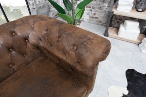 FOTOLIU, STIL ENGLEZESC, MARO ANTICHIZAT, CHESTERFIELD, COD 17383, DESIGN CLASIC - Img 4