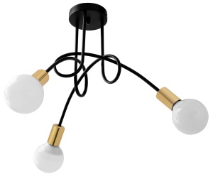 Lampa Paradise 3 Black Gold APP517-3C
