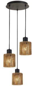 Lampă suspendată APP1820-3CPR NATURE BLACK