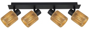 Lampă suspendată APP1825-4W NATURE BLACK