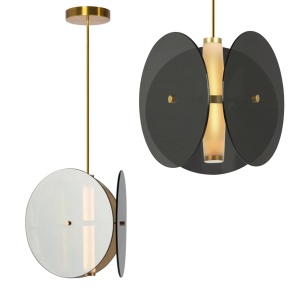 Lampă suspendată black APP1675-CP Round