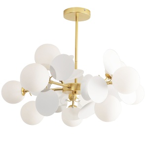 Lampă suspendată Gold/White APP1565-12